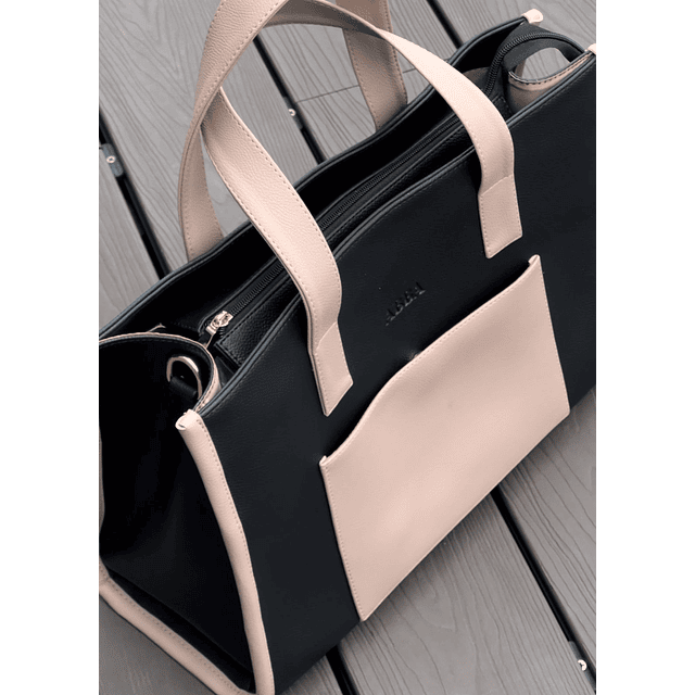 Greta mediano negro/nude