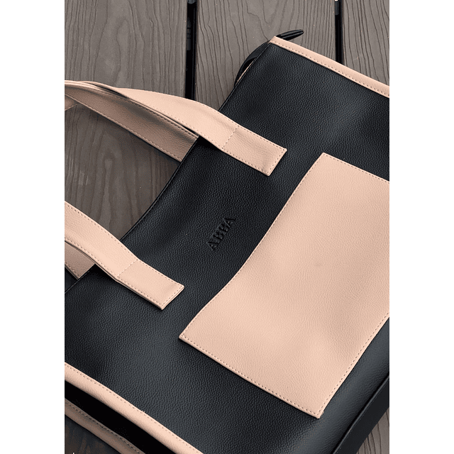 Greta mediano negro/nude