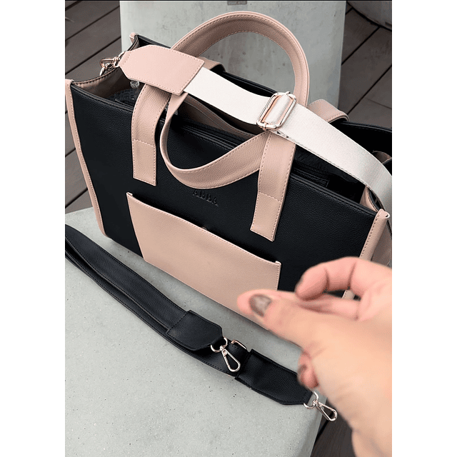 Greta mediano negro/nude