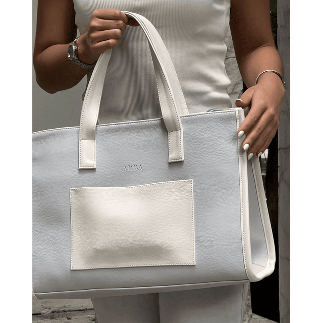 Greta mediano gris/blanco