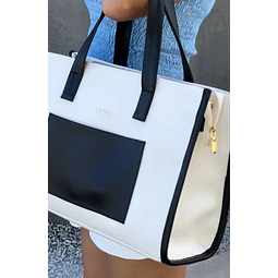 Greta mediano blanco/negro