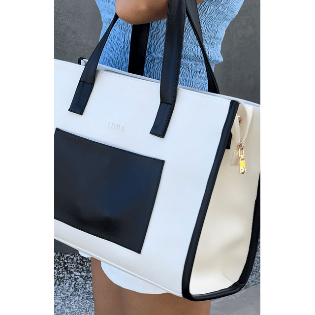 Greta mediano blanco/negro