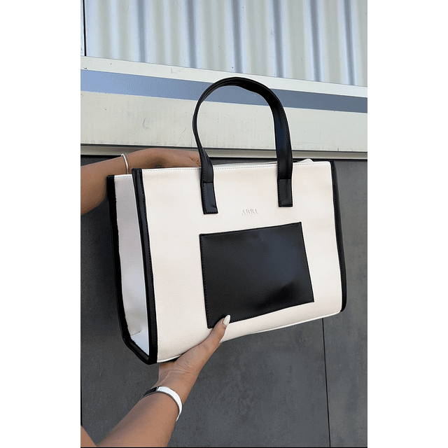 Greta mediano blanco/negro