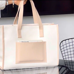 Greta mediano blanco/beige