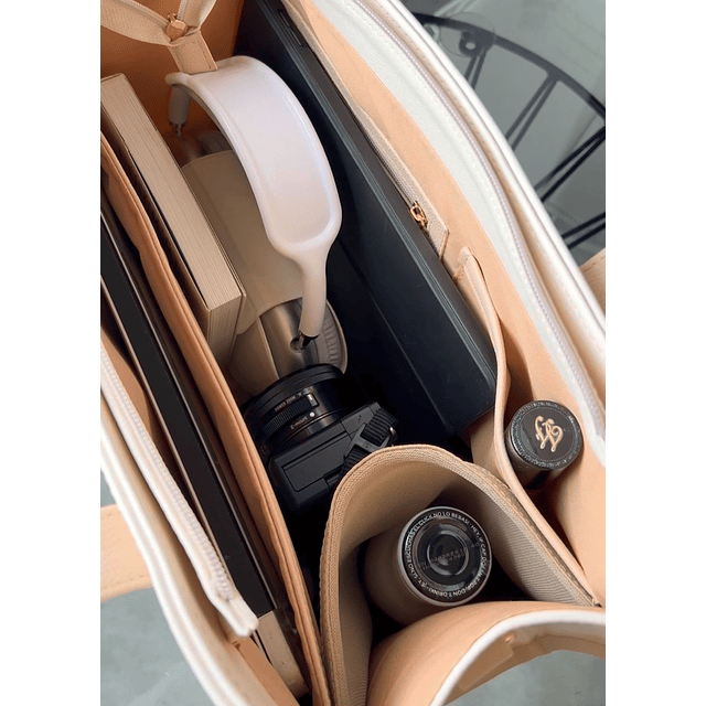 Greta mediano blanco/beige