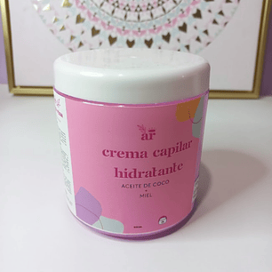 Crema Capilar Hidratante | Hidratación Profunda, Brillo Natural y Suavidad con Miel y Ácido Hialurónico