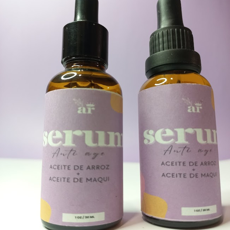 Sérum Antiage Natural con Aceite de Arroz y Frambuesa - Abeja Reina 2