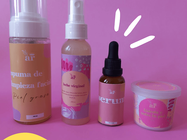  Transforma tu Piel Grasa en solo 4 pasos con esta Rutina de skincare utilizando productos cosméticos naturales