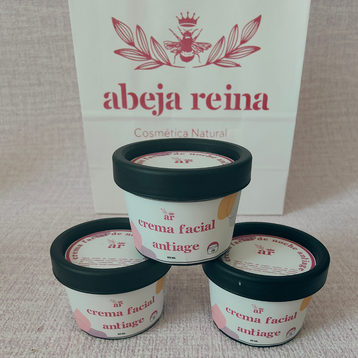 Crema Facial de Noche Antiage con Rosa Mosqueta y Argán – Nutrición Profunda y Rejuvenecedora 1