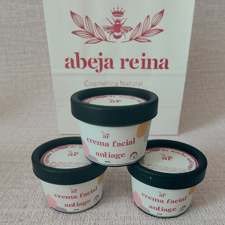 Crema Facial de Noche Antiage con Rosa Mosqueta y Argán – Nutrición Profunda y Rejuvenecedora 1