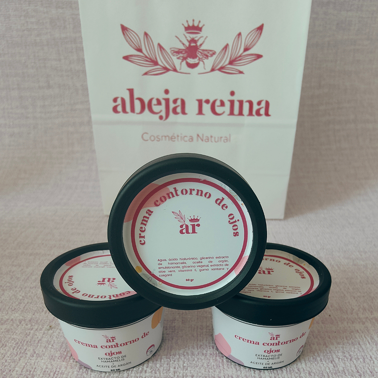 Crema Contorno de Ojos Hidratante y Desinflamante – Con Ácido Hialurónico, Aloe Vera y Argán 1