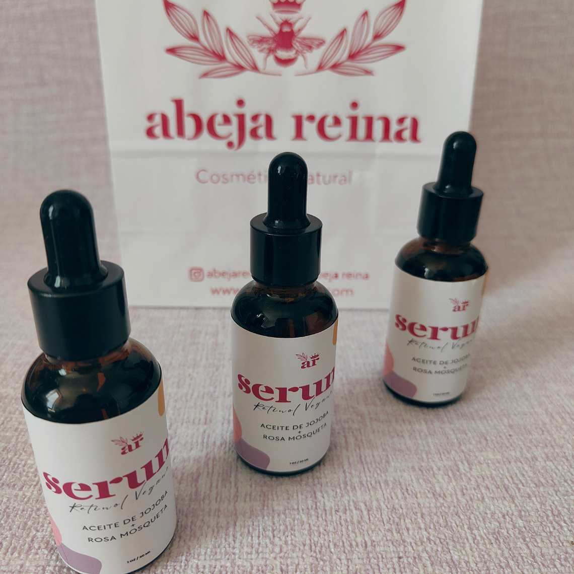 Sérum de Retinol Vegano con Rosa Mosqueta y Jojoba | Abeja Reina 2