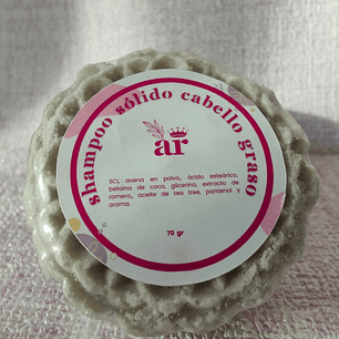 Shampoo Sólido Natural para Cabello Graso con Arcilla Blanca y Tea Tree | Abeja Reina