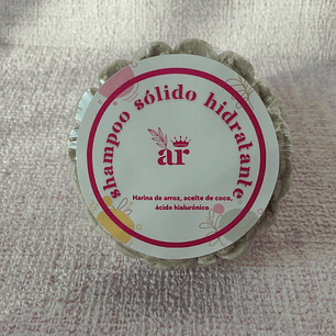 Shampoo Sólido Hidratante con Aceite de Coco y Pantenol | Cabello Suave y Nutrido