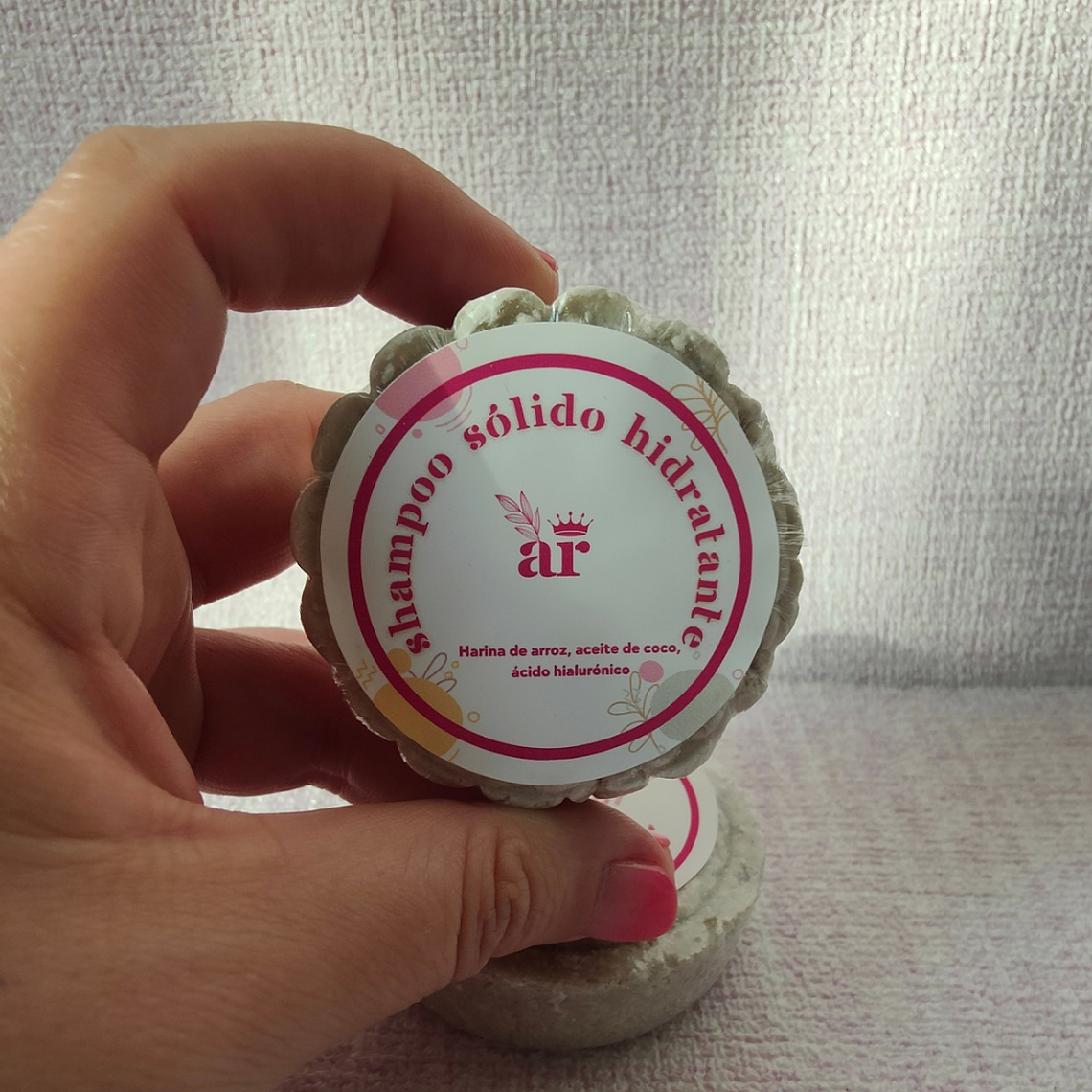 Shampoo Sólido Hidratante con Aceite de Coco y Pantenol | Cabello Suave y Nutrido 3