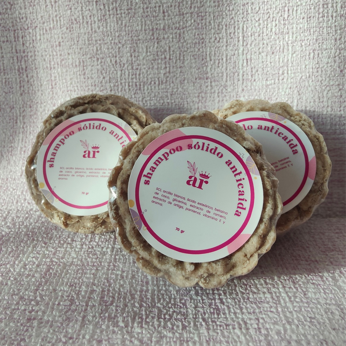 Shampoo Sólido Anticaída con Romero, Ortiga y Pantenol | Fortalece desde la raíz 1