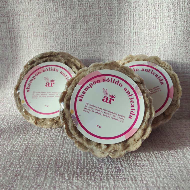 Shampoo Sólido Anticaída con Romero, Ortiga y Pantenol | Fortalece desde la raíz 1