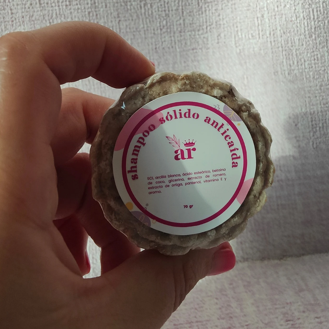 Shampoo Sólido Anticaída con Romero, Ortiga y Pantenol | Fortalece desde la raíz 2
