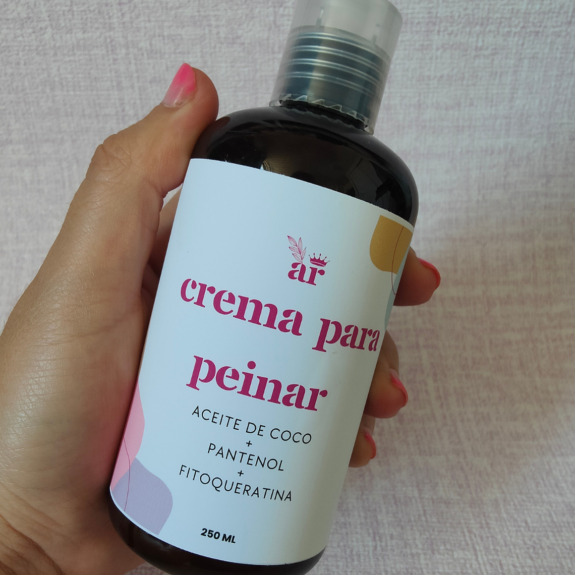 Crema para Peinar Natural | Hidratación y Suavidad con Aceites Vegetales y Pantenol 2