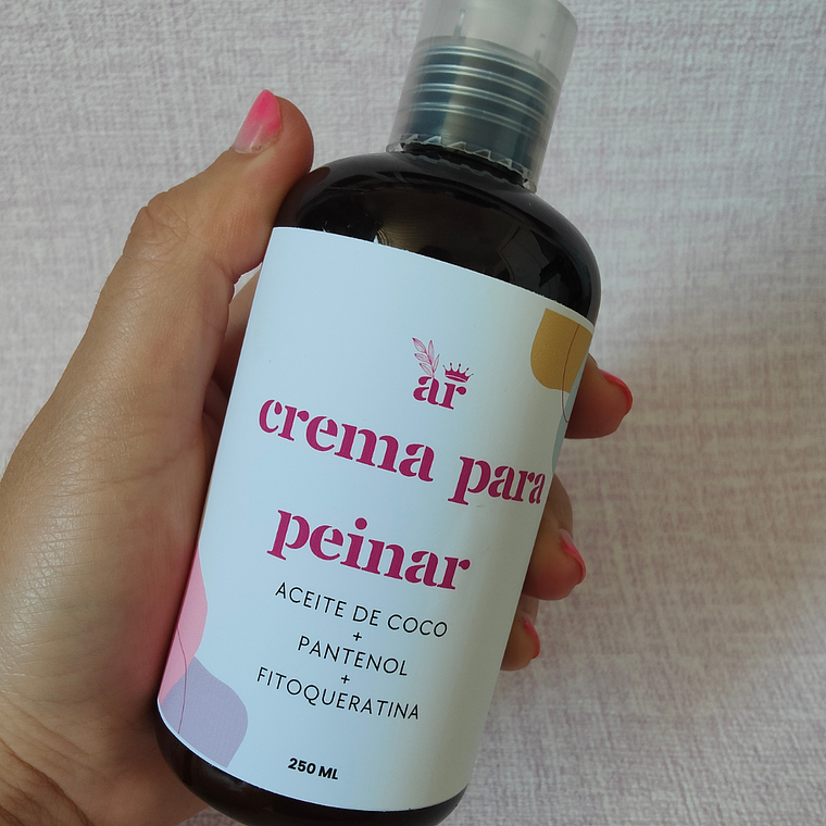 Crema para Peinar Natural | Hidratación y Suavidad con Aceites Vegetales y Pantenol 2