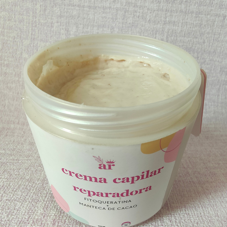 Crema Capilar Reparadora | Nutrición Profunda y Reparación con Fitoqueratina y Manteca de Cacao 2