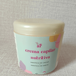 Crema Capilar Nutritiva | Reparación Profunda con Manteca de Karité, Fitoqueratina y Ácido Hialurónico