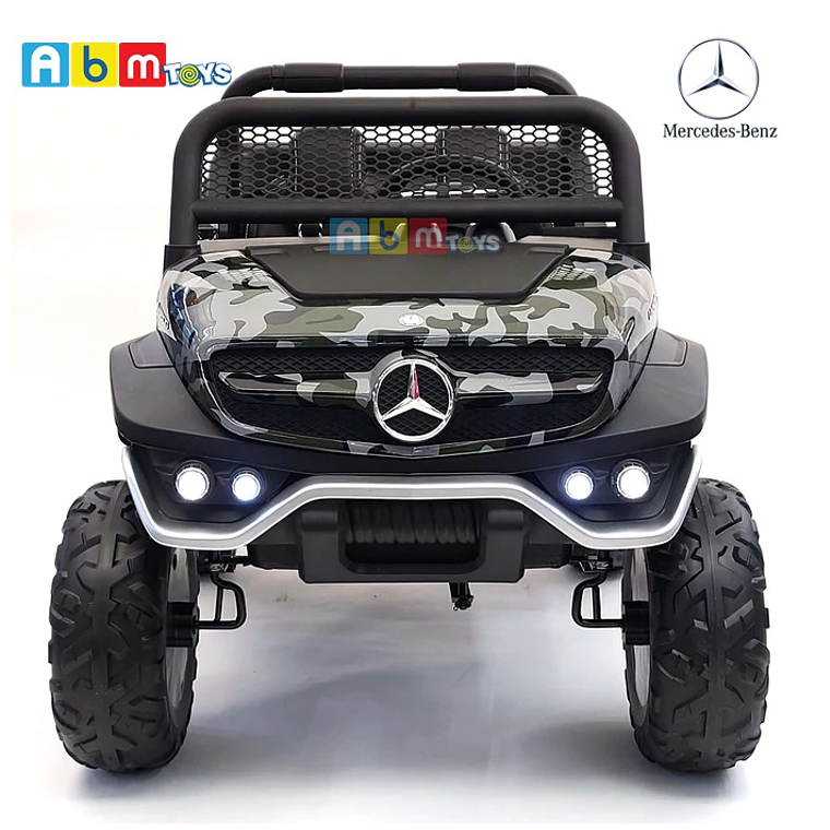 Buggy a Batería (12V 14AH) XXL 4×4 – 2 Asientos MERCEDES UNIMOG Camo Pantalla Touch Control Remoto APP 1