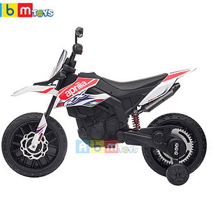 Moto a Batería Aprilia Cross Licencia oficial 12 Volt Ruedas de goma