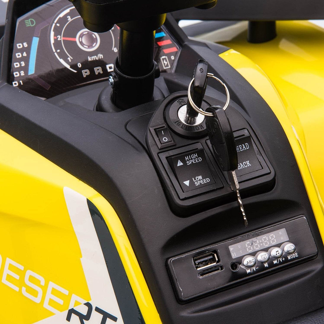 Vehículo Infantil Amarillo ATV 12V 4