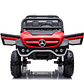 Buggy XXL a Batería 12V 14 Ah MERCEDES UNIMOG 4×4 Pantalla Touch Ruedas goma- Rojo - Miniatura 2