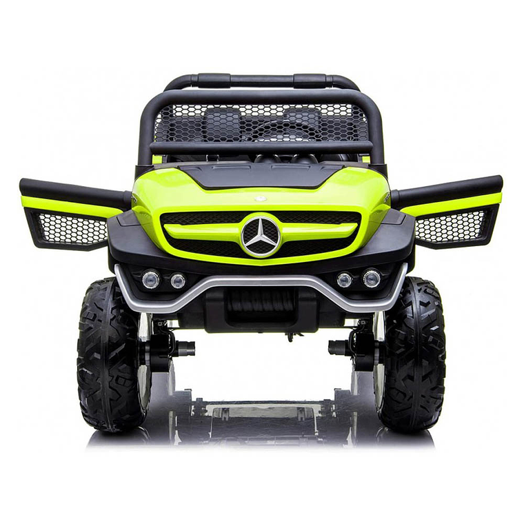 Auto a Batería (12V 14AH) XXL 4×4 – 2 Asientos MERCEDES UNIMOG Pantalla Touch Control Remoto APP Verde OFERTA RELAMPAGO 1