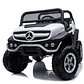 Buggy a Batería XXL 4×4 2 Asientos MERCEDES UNIMOG Pantalla Touch Ruedas goma- Blanco - Miniatura 2