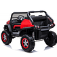 Buggy XXL a Batería 12V 14 Ah MERCEDES UNIMOG 4×4 Pantalla Touch Ruedas goma- Rojo - Miniatura 3