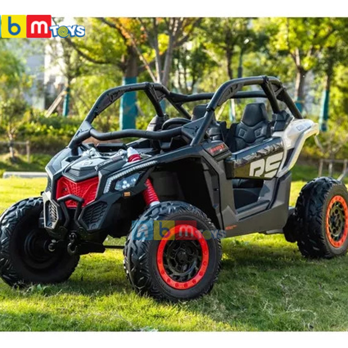 Can-Am Maverick XXL 24 Volt 2 Asientos Ecocuero y Ruedas de goma 2