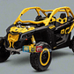 Can-Am Maverick XXL 24 Volt 2 Asientos Ecocuero y Ruedas de goma Amarillo - Miniatura 2
