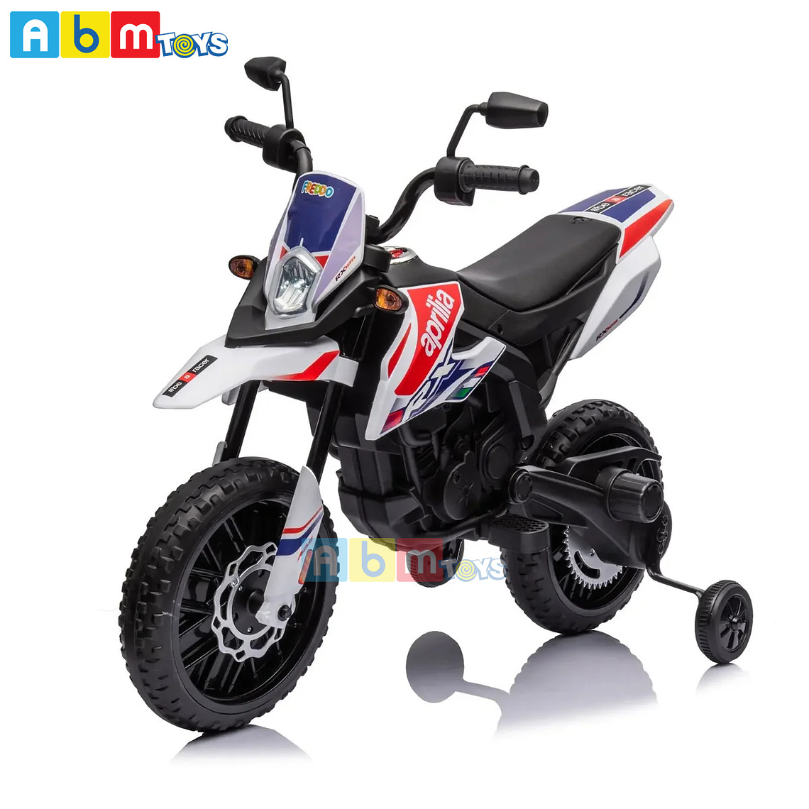 Moto a Batería Aprilia Cross Licencia oficial 12 Volt Ruedas de goma 1