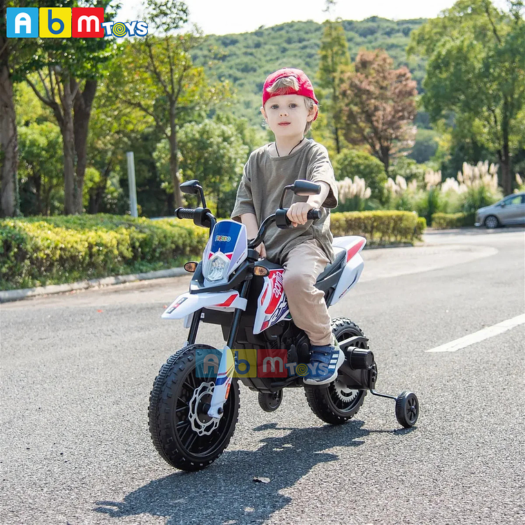 Moto a Batería Aprilia Cross Licencia oficial 12 Volt Ruedas de goma 3