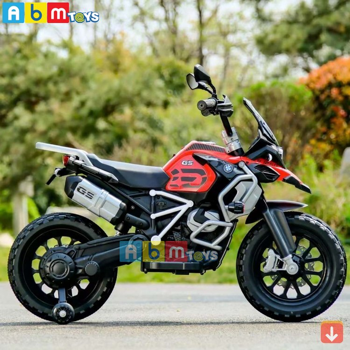 Moto a Batería GS XL 12 Volt Acelerador de Puño Blanca 2