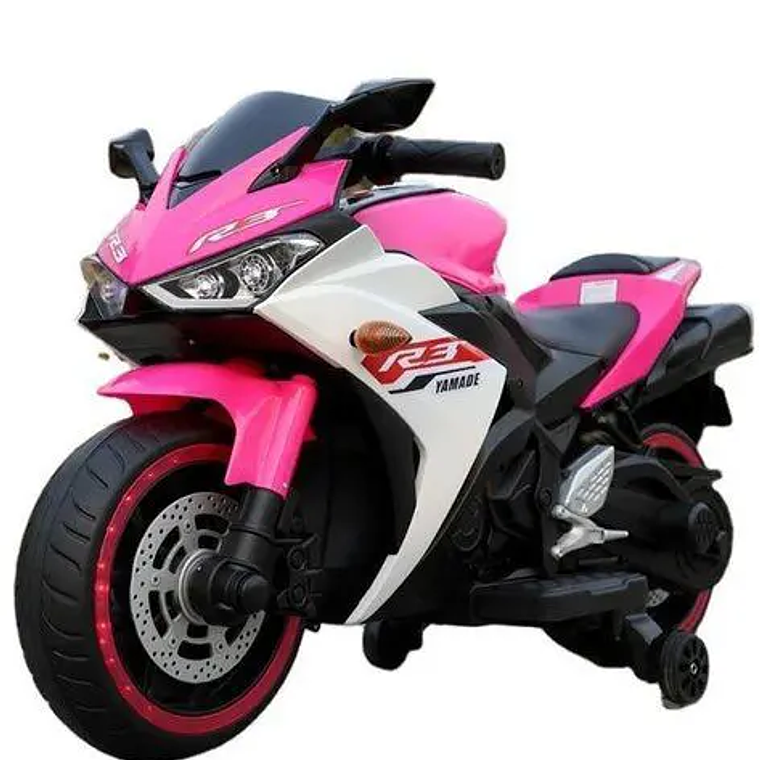 Moto a Batería R3 XL Azul y Rosada 12 Volt Acelerador de Puño 3