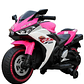 Moto a Batería R3 XL Azul y Rosada 12 Volt Acelerador de Puño - Miniatura 3