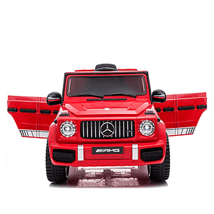 Auto a Batería Jeep G63 Con Licencia Mercedes 12V Rojo -