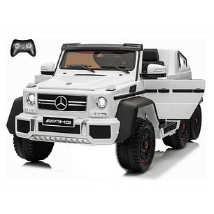 Auto Bateria G63 Licencia Mercedes 6x6 Blanco 12v