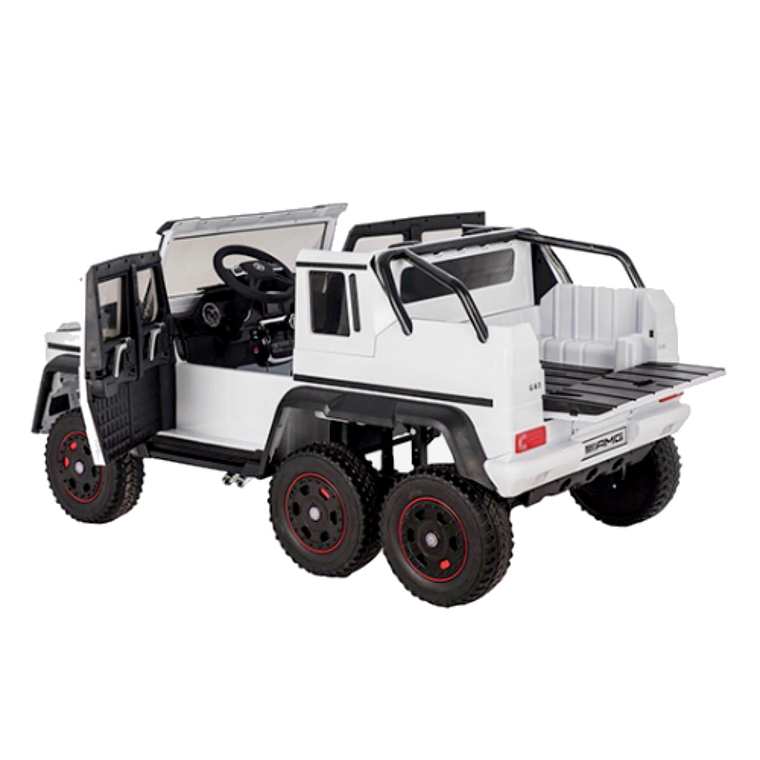 Auto Bateria G63 Licencia Mercedes 6x6 Blanco 12v 2