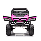 Buggy XXL a Batería 12V 14 Ah MERCEDES UNIMOG 4×4 Pantalla Touch Ruedas goma- rosada - Miniatura 2