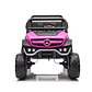 Buggy XXL a Batería 12V 14 Ah MERCEDES UNIMOG 4×4 Pantalla Touch Ruedas goma- rosada - Miniatura 3