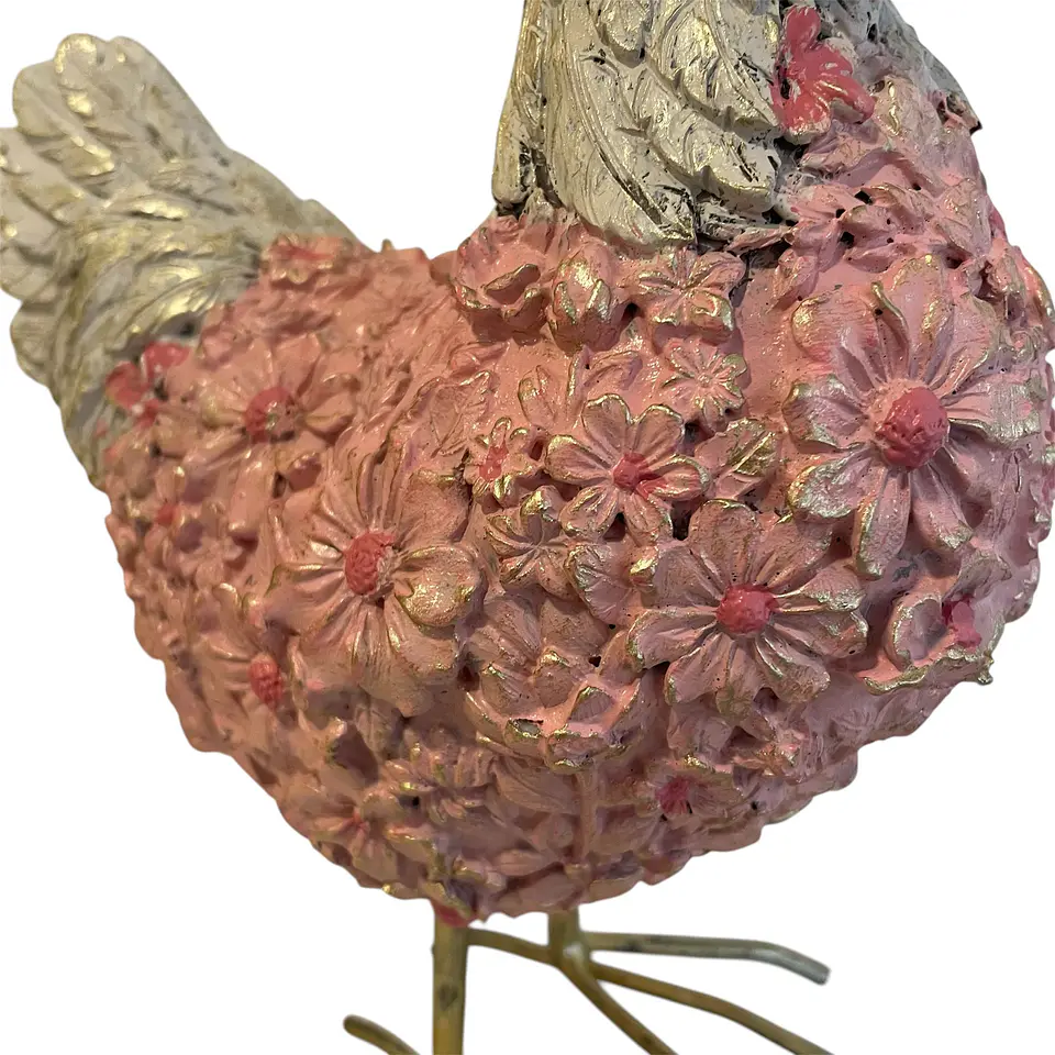 Galinha Decorativa Pastel 25cm 3