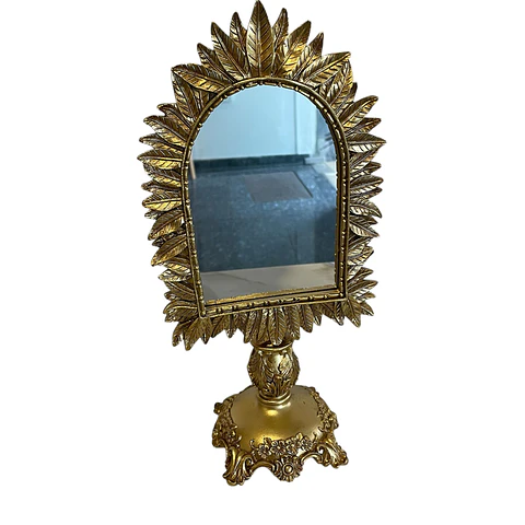 Espelho Dourado Vintage 30cm