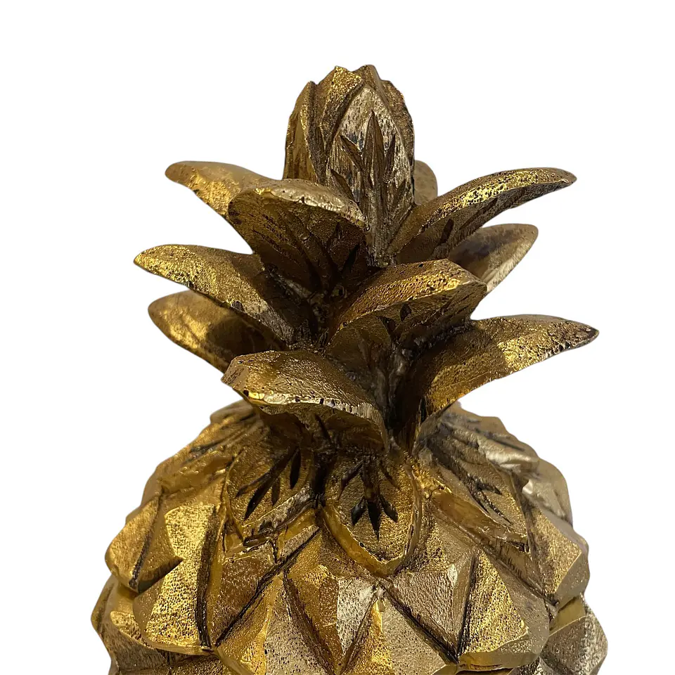 Pote de Ananás Dourado 20cm 2