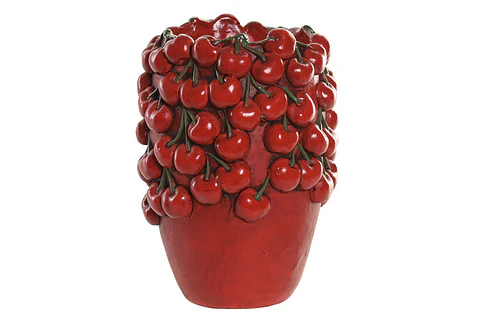 Vaso de Cimento Cerejas 25cm