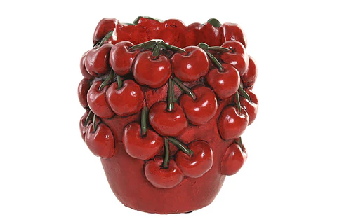 Vaso de Cimento Cerejas 15,5cm 